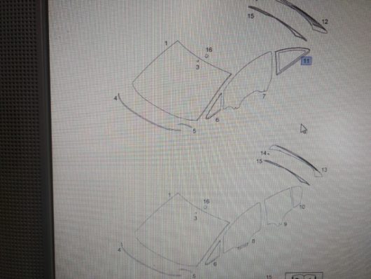 Cristallo laterale post. sx Corsa D 3porte - immagine 4