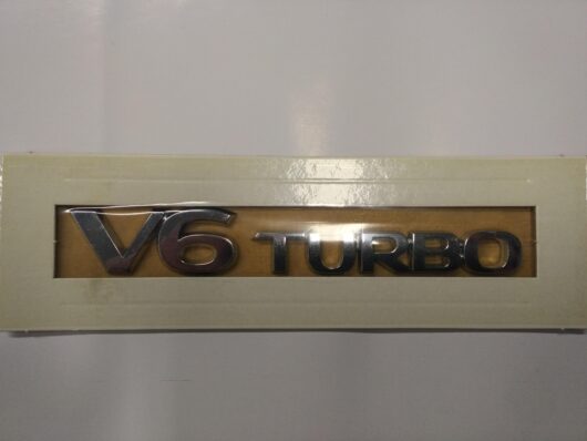 scritta V6 TURBO