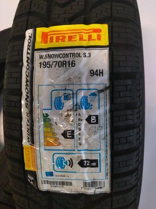 Pneumatico invernale PIRELLI winter Snowcontrol S.3 195/70R16 94H