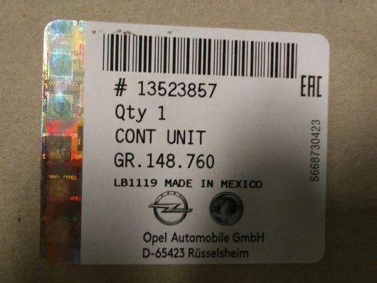 Unità di comando airbag Opel Insignia B - immagine 4